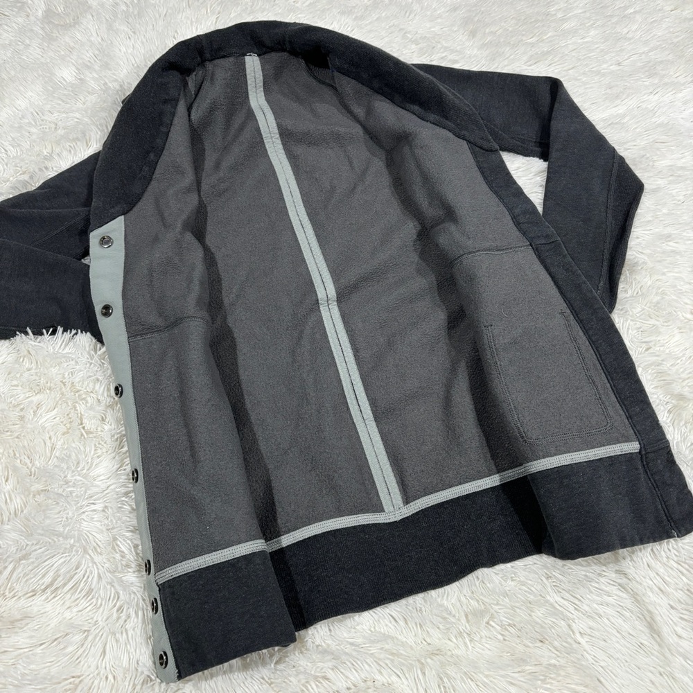 Lululemon Yin To My Yang Cardi Heathered Black / Soot Light Size 2 - Picture 8 of 15